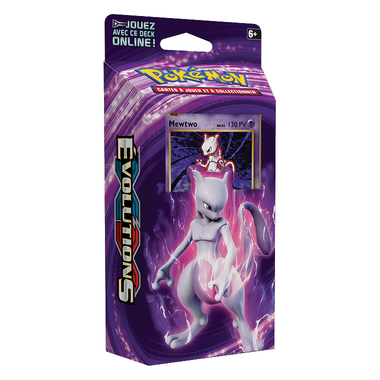 Deck à thème - Évolutions / Mêlée Mewtwo, boîte française