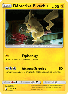 010/018 - Détective Pikachu — Carte Pokémon Détective Pikachu 10/18
