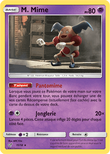 011/018 - M. Mime — Carte Pokémon Détective Pikachu 11/18