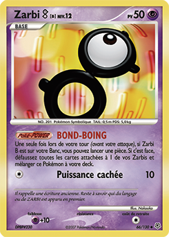 066/130 - Zarbi B — Carte Pokémon Diamant & Perle 66/130