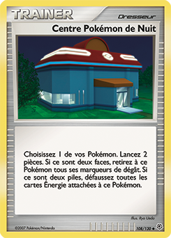 108/130 - Centre Pokémon de Nuit — Carte Pokémon Diamant & Perle 108/130