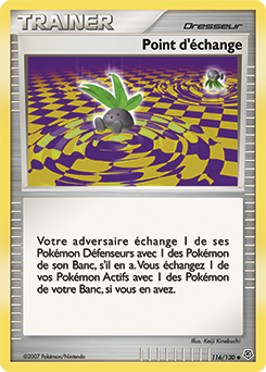 116/130 - Point d'échange — Carte Pokémon Diamant & Perle 116/130