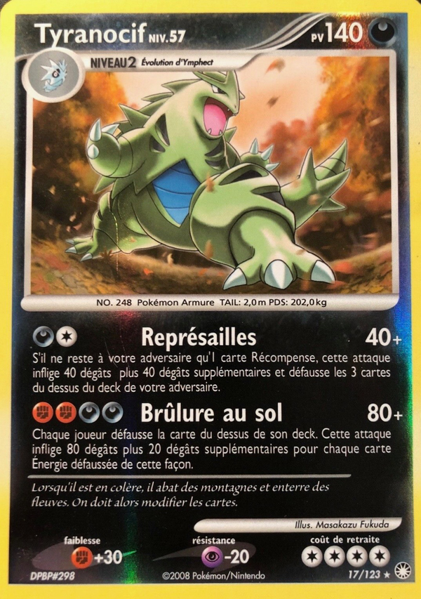 017/123 - Tyranocif - Carte Pokémon Trésors Mystérieux 17/123