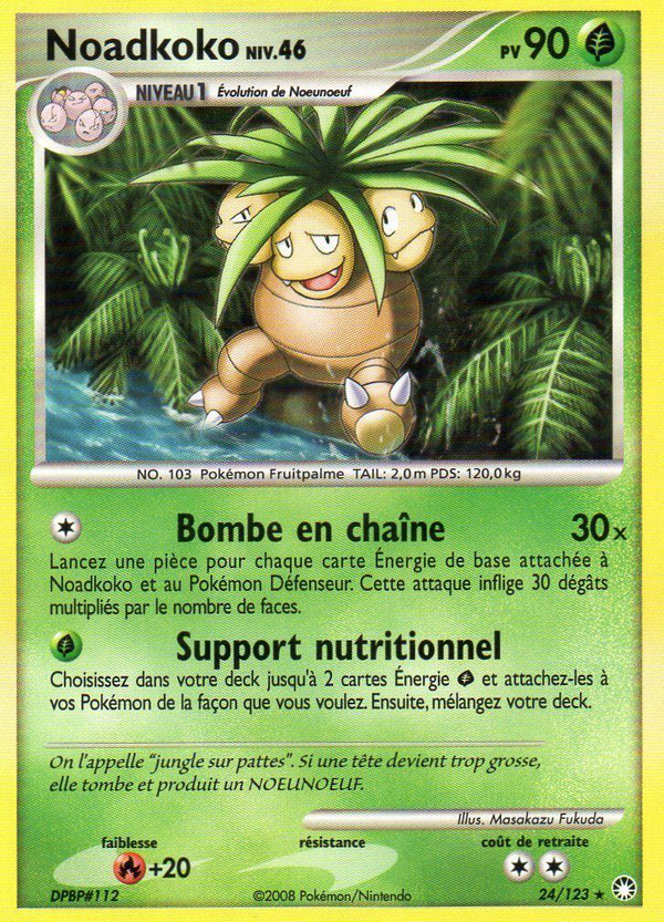024/123 - Noadkoko - Carte Pokémon Trésors Mystérieux 24/123