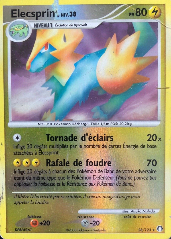 028/123 - Elecsprint - Carte Pokémon Trésors Mystérieux 28/123