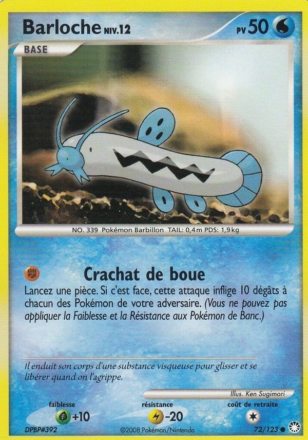 072/123 - Barloche - Carte Pokémon Trésors Mystérieux 72/123