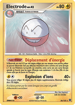 026/132 - Electrode — Carte Pokémon Merveilles Secrètes 26/132
