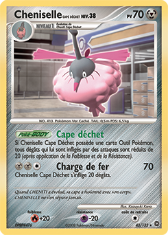043/132 - Cheniselle Cape Déchet — Carte Pokémon Merveilles Secrètes 43/132