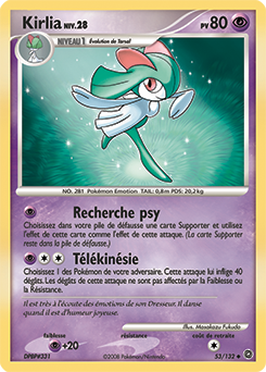 053/132 - Kirlia — Carte Pokémon Merveilles Secrètes 53/132