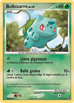 077/132 - Bulbizarre — Carte Pokémon Merveilles Secrètes 77/132