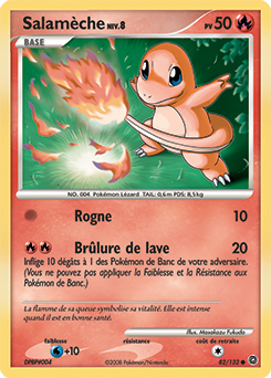 082/132 - Salamèche — Carte Pokémon Merveilles Secrètes 82/132