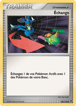 128/132 - Échange — Carte Pokémon Merveilles Secrètes 128/132