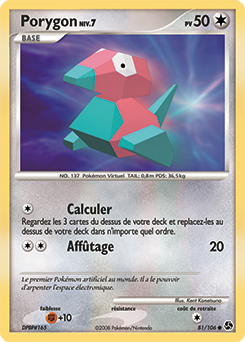 081/106 - Porygon — Carte Pokémon Duels au Sommets 81/106