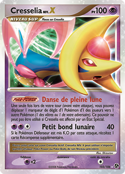 103/106 - Cresselia Niv.X — Carte Pokémon Duels au Sommets 103/106