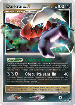104/106 - Darkrai Niv.X — Carte Pokémon Duels au Sommets 104/106