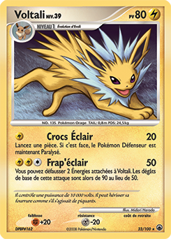 023/100 - Voltali — Carte Pokémon Aube Majestueuse 23/100