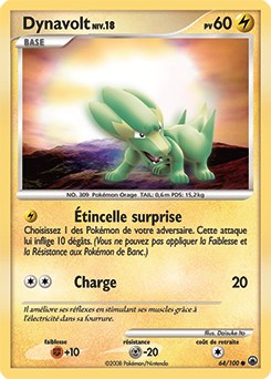 064/100 - Dynavolt — Carte Pokémon Aube Majestueuse 64/100