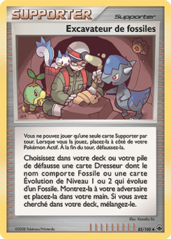 082/100 - Excavateur de fossiles — Carte Pokémon Aube Majestueuse 82/100