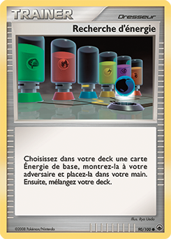 090/100 - Recherche d'énergie — Carte Pokémon Aube Majestueuse 90/100