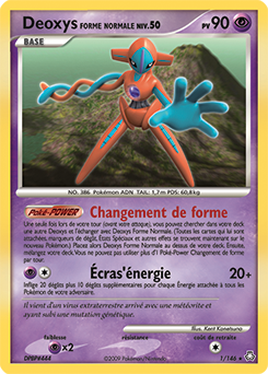 001/146 - Deoxys Forme Normale — Carte Pokémon Éveil des Légendes 1/146