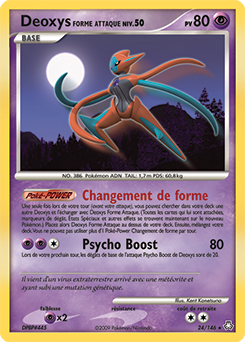 024/146 - Deoxys Forme Attaque — Carte Pokémon Éveil des Légendes 24/146