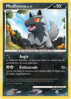 116/146 - Medhyena — Carte Pokémon Éveil des Légendes 116/146