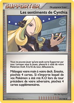 131/146 - Les sentiments de Cynthia — Carte Pokémon Éveil des Légendes 131/146