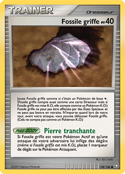 138/146 - Fossile griffe — Carte Pokémon Éveil des Légendes 138/146