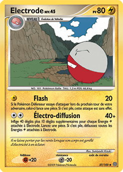 037/100 - Electrode — Carte Pokémon Tempête 37/100