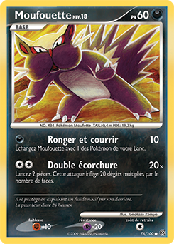 076/100 - Moufouette — Carte Pokémon Tempête 76/100