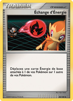 084/100 - Échange d'Énergie — Carte Pokémon Tempête 84/100