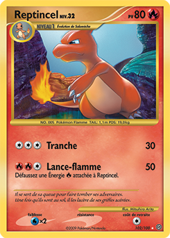 102/100 - Reptincel — Carte Pokémon Tempête 102/100
