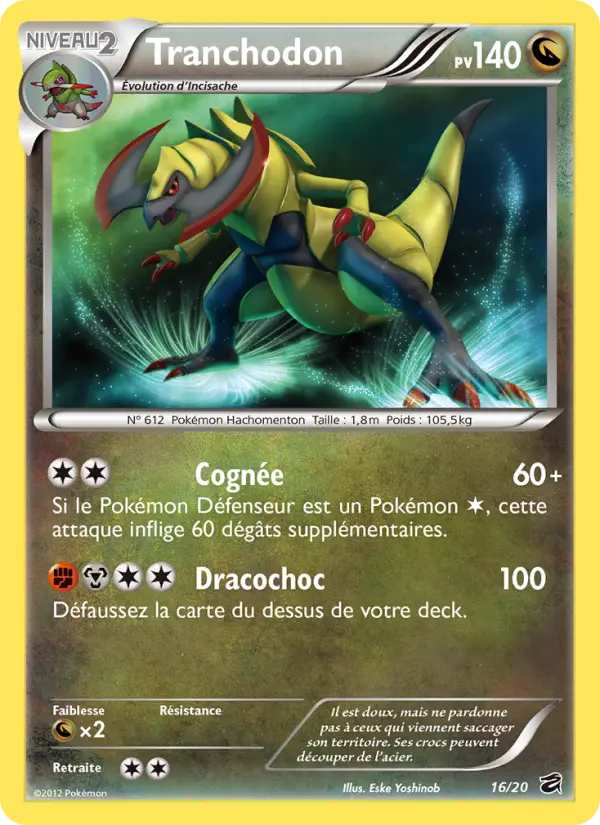 Tranchodon — Carte Pokémon 16 Coffre des Dragons