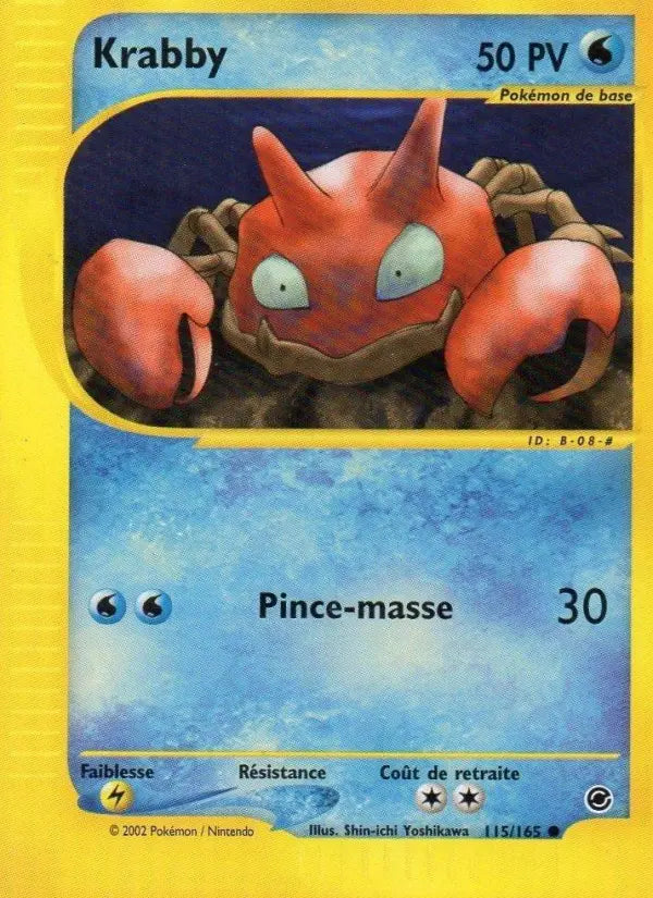 Krabby — Carte Pokémon 115 Expedition