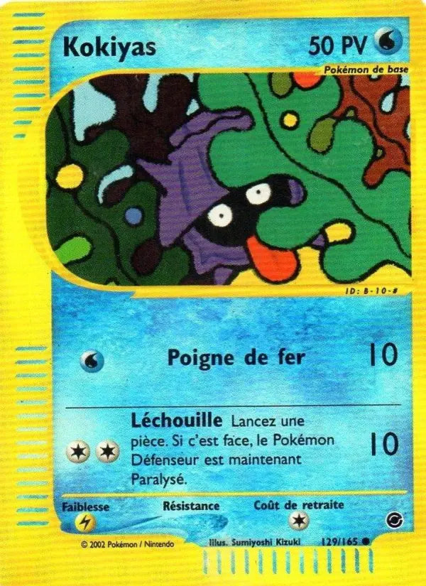 Kokiyas — Carte Pokémon 129 Expedition