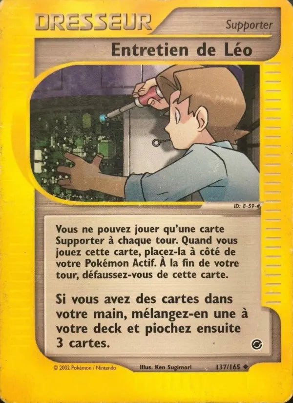 137/165 - Entretien de Léo — Carte Pokémon Expedition 137/165
