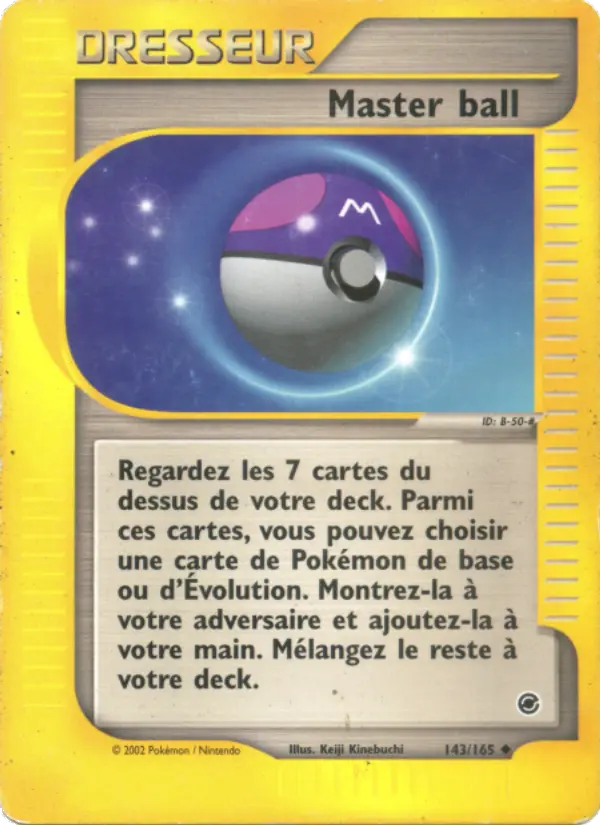 143/165 - Master ball — Carte Pokémon Expedition 143/165