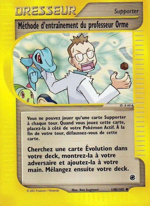148/165 - Méthode d'entraînement du professeur Orme — Carte Pokémon Expedition 148/165