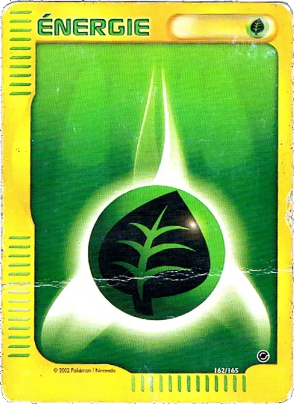 162/165 - Énergie Plante — Carte Pokémon Expedition 162/165