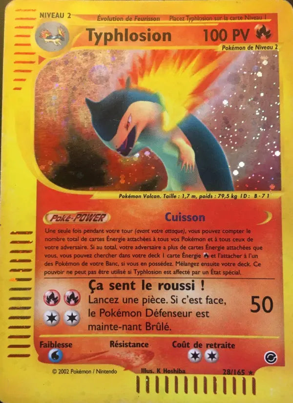 Typhlosion — Carte Pokémon 28 Expedition