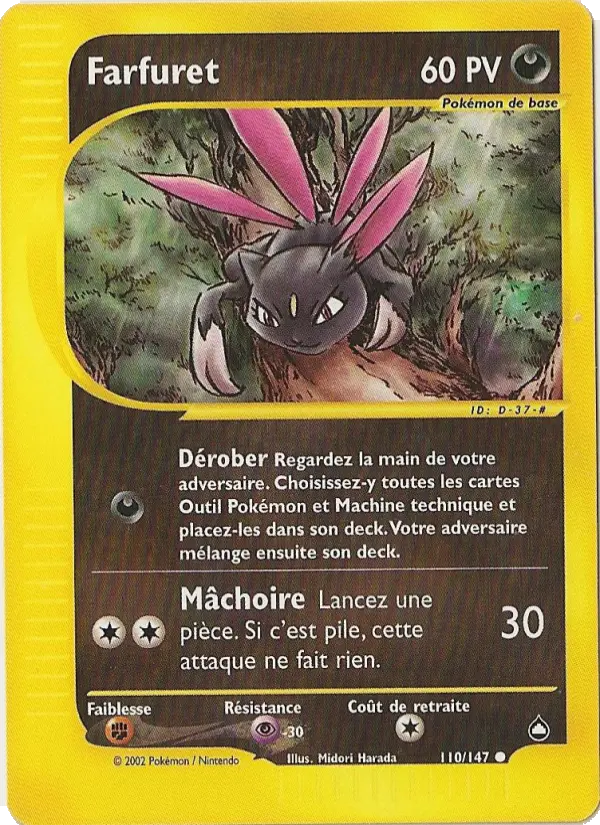 Farfuret — Carte Pokémon 110 Aquapolis