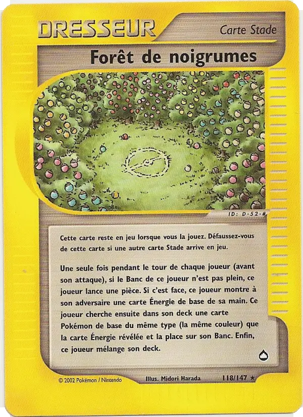 118/147 - Forêt de noigrumes — Carte Pokémon Aquapolis 118/147