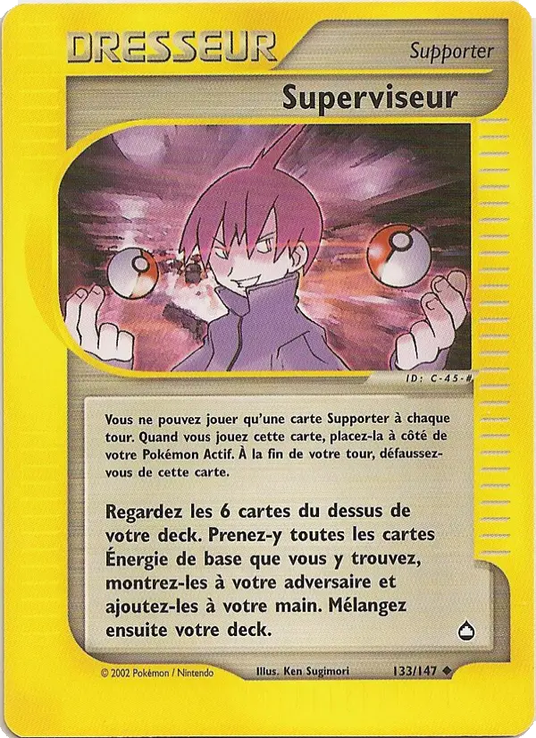133/147 - Superviseur — Carte Pokémon Aquapolis 133/147