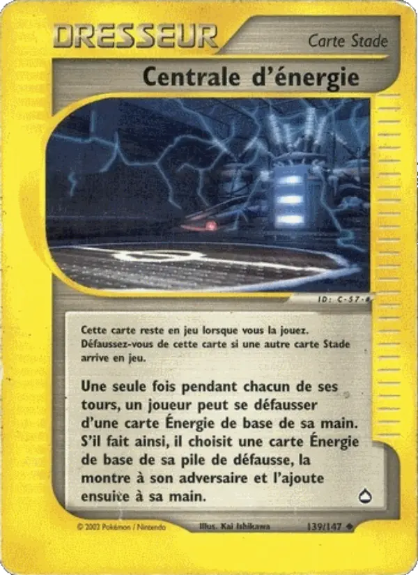 139/147 - Centrale d'énergie — Carte Pokémon Aquapolis 139/147