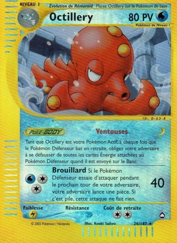 Octillery — Carte Pokémon 26 Aquapolis