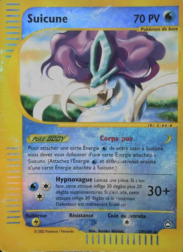 Suicune — Carte Pokémon 37 Aquapolis