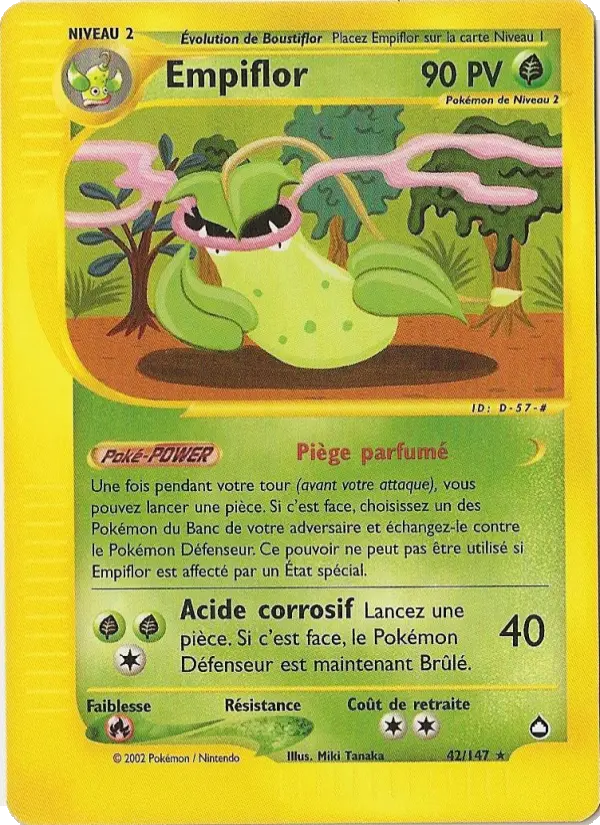 Empiflor — Carte Pokémon 42 Aquapolis