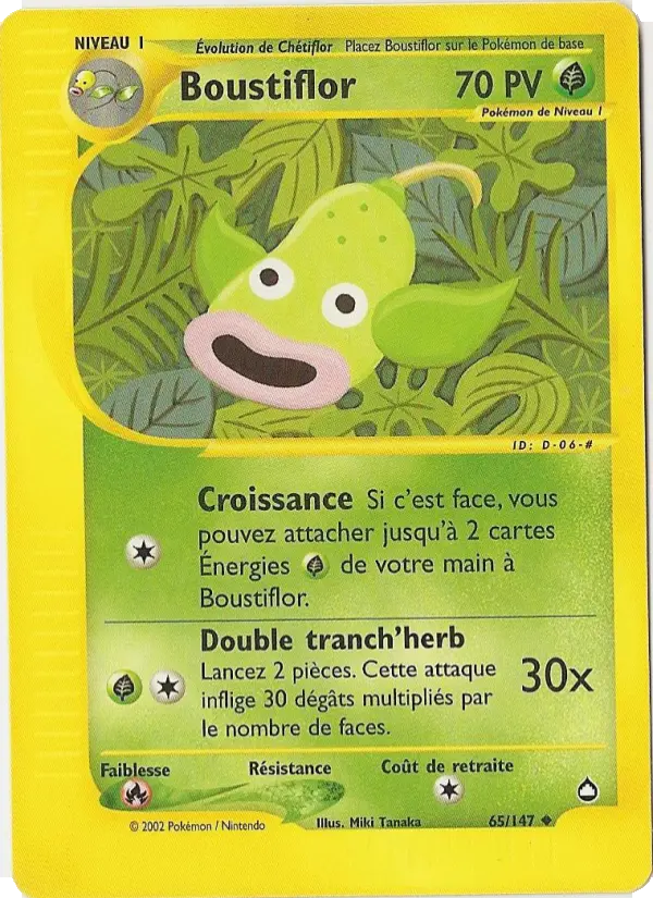 Boustiflor — Carte Pokémon 65 Aquapolis