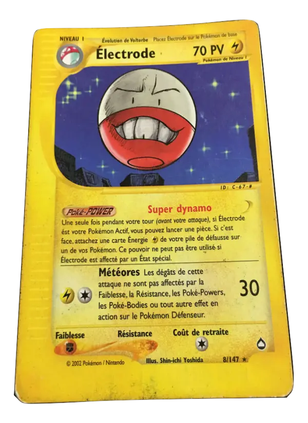 Électrode — Carte Pokémon 8 Aquapolis