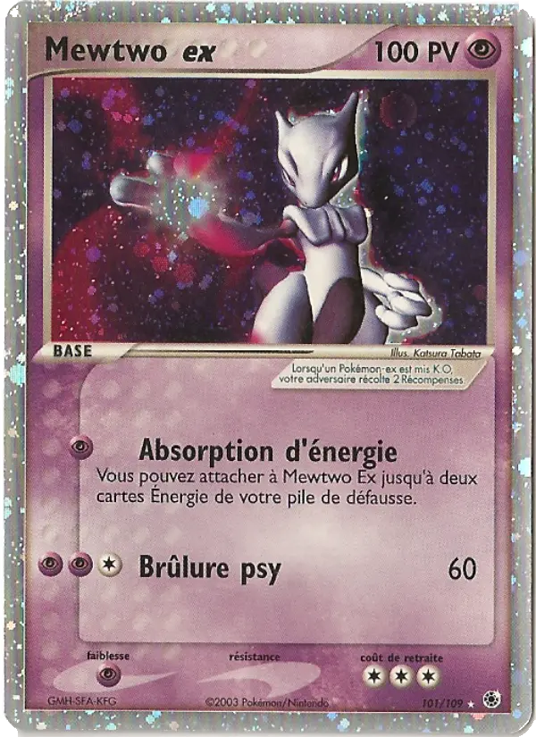 Mewtwo ex — Carte Pokémon 101 EX Rubis & Saphir